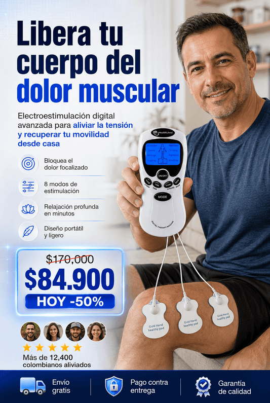 Electro Estimulador para Aliviar el Dolor con 8 modos para Todo el Cuerpo