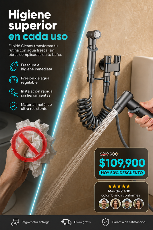El bidé Cleany: la ducha íntima que se instala en tu inodoro en 5 minutos