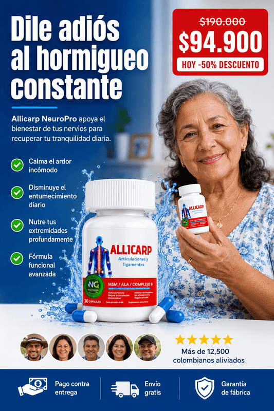 Allicarp NeuroPro — Cápsulas naturales para apoyar el bienestar de tus nervios