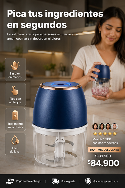 Picador de alimentos eléctrico multifuncional