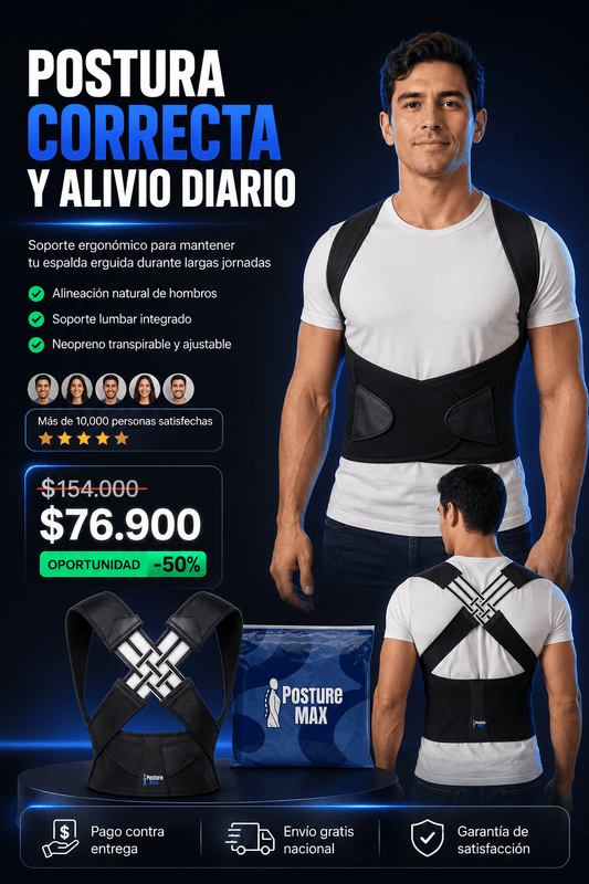 POSTUREMAX® – EL SOPORTE QUE TE RECUERDA MANTENERTE MÁS ERGUIDO