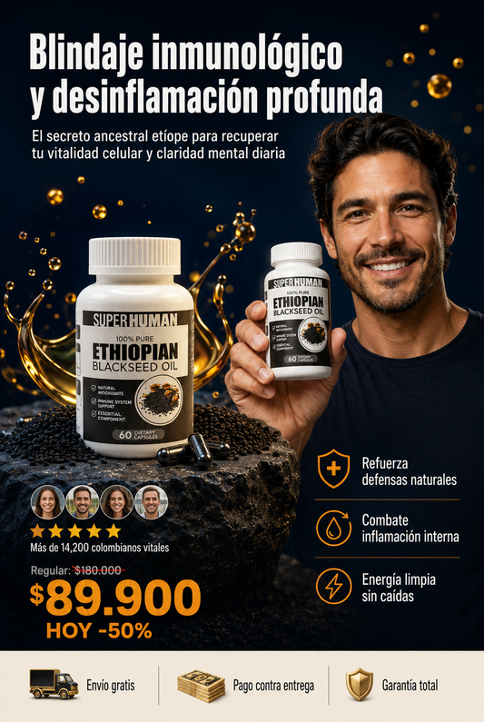 Aceite de Semilla Negra - El aceite que tu cuerpo llevaba años necesitando.